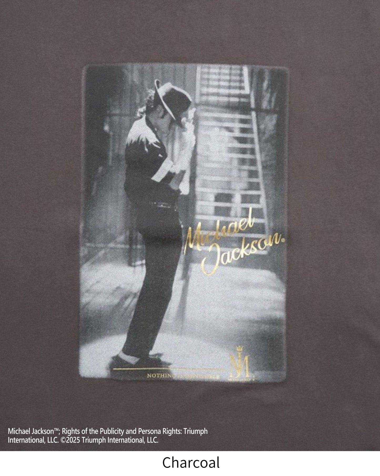 【Michael Jackson】Gold Foil Print Tee