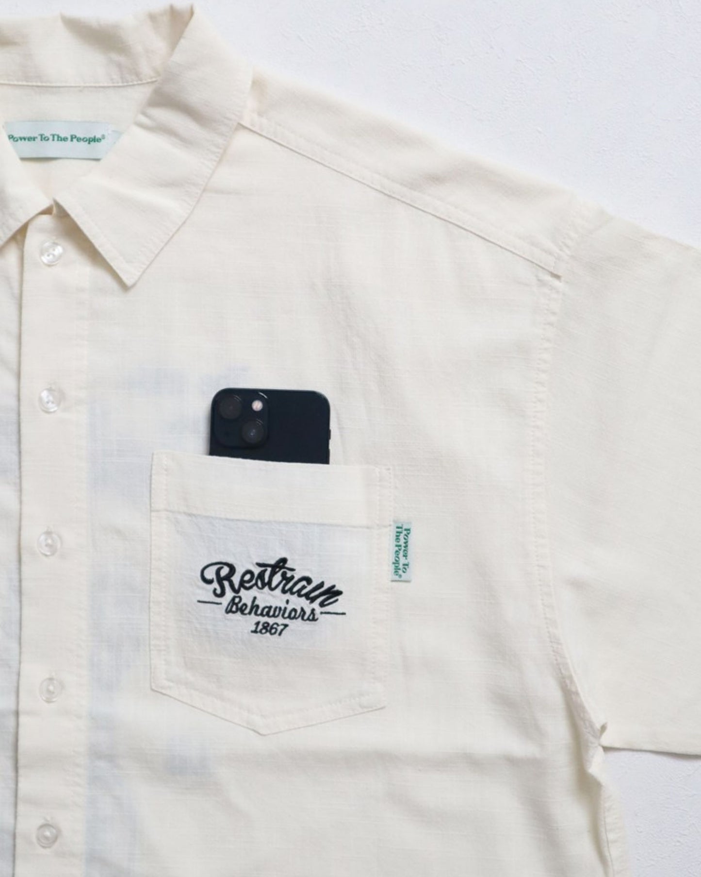 リネンライクシャツ　タイガー柄