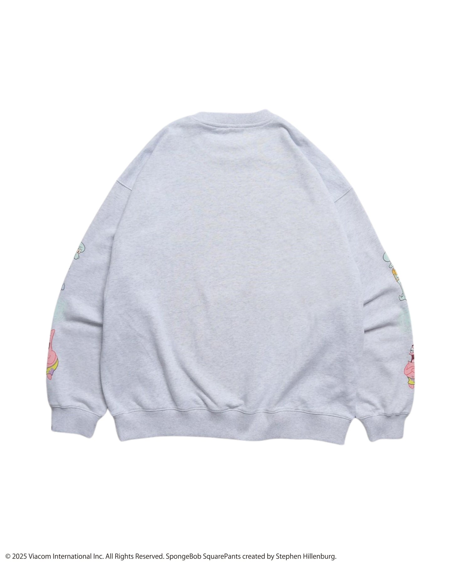 【スポンジ・ボブコラボ】Racing Sweatshirt / 袖プリントコラボスウェット