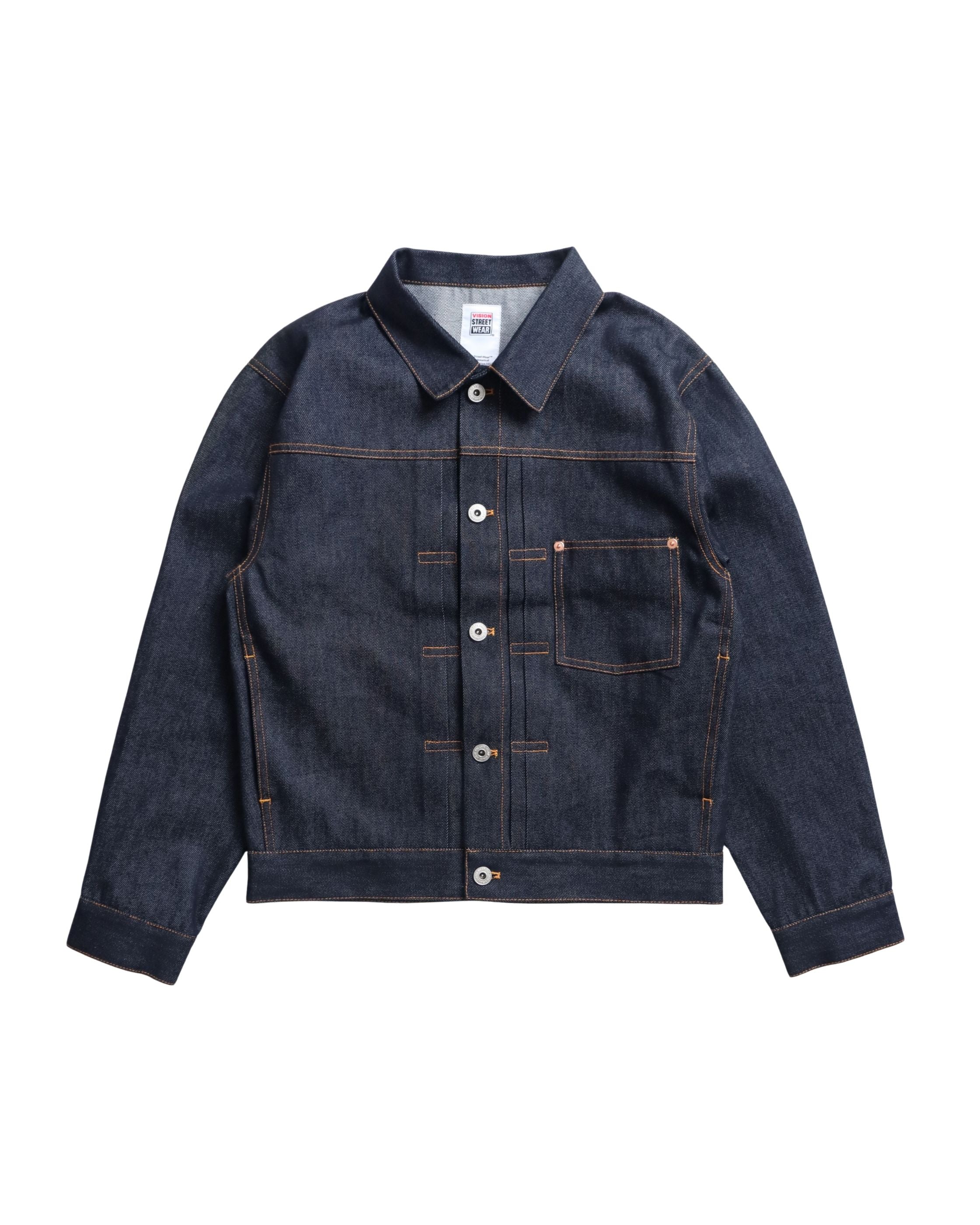 VISION STREET WEAR】Rigid Denim Jacket / ステッチリジットデニム