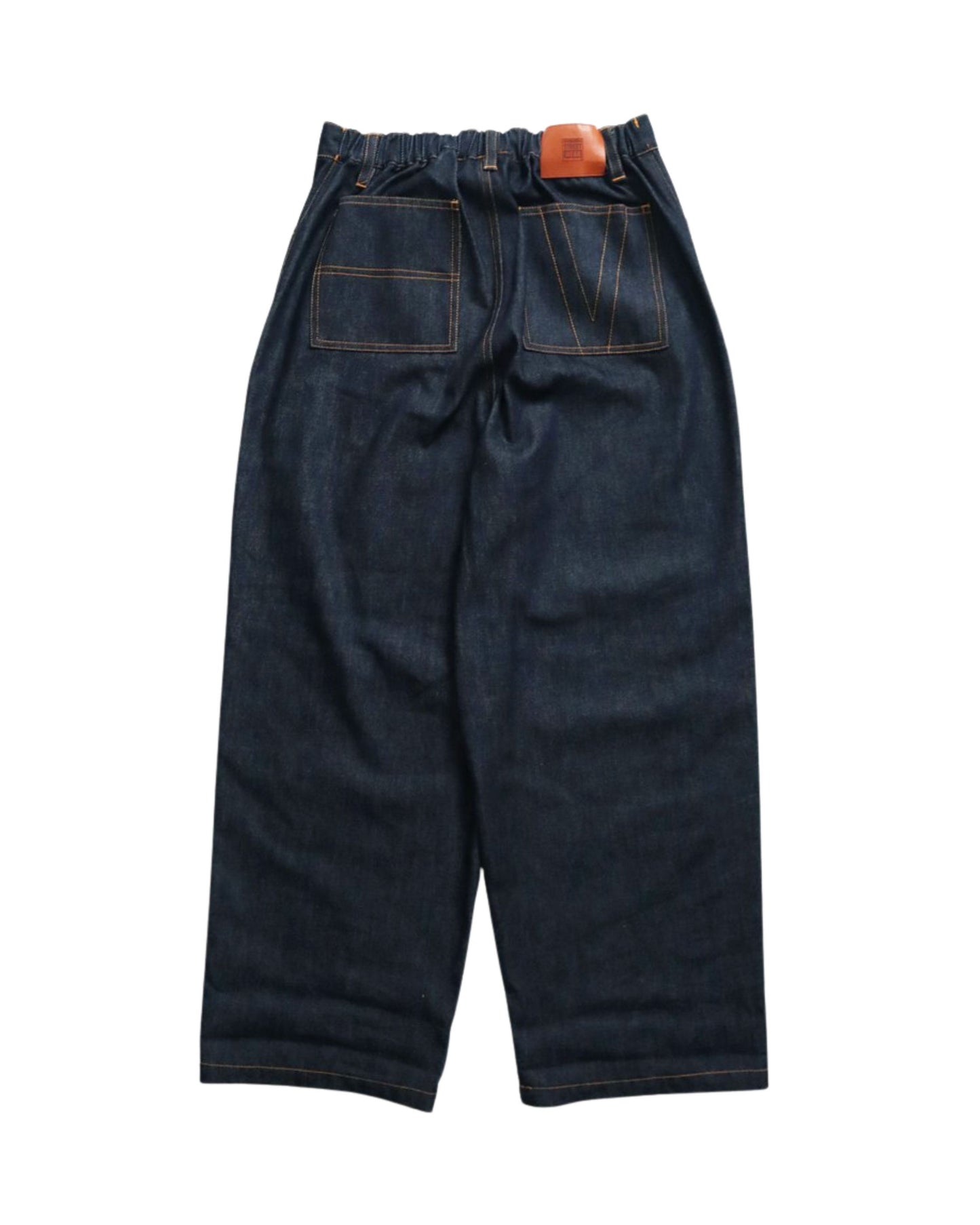 Rigid Double Knee Pants / Vステッチリジットデニムパンツ