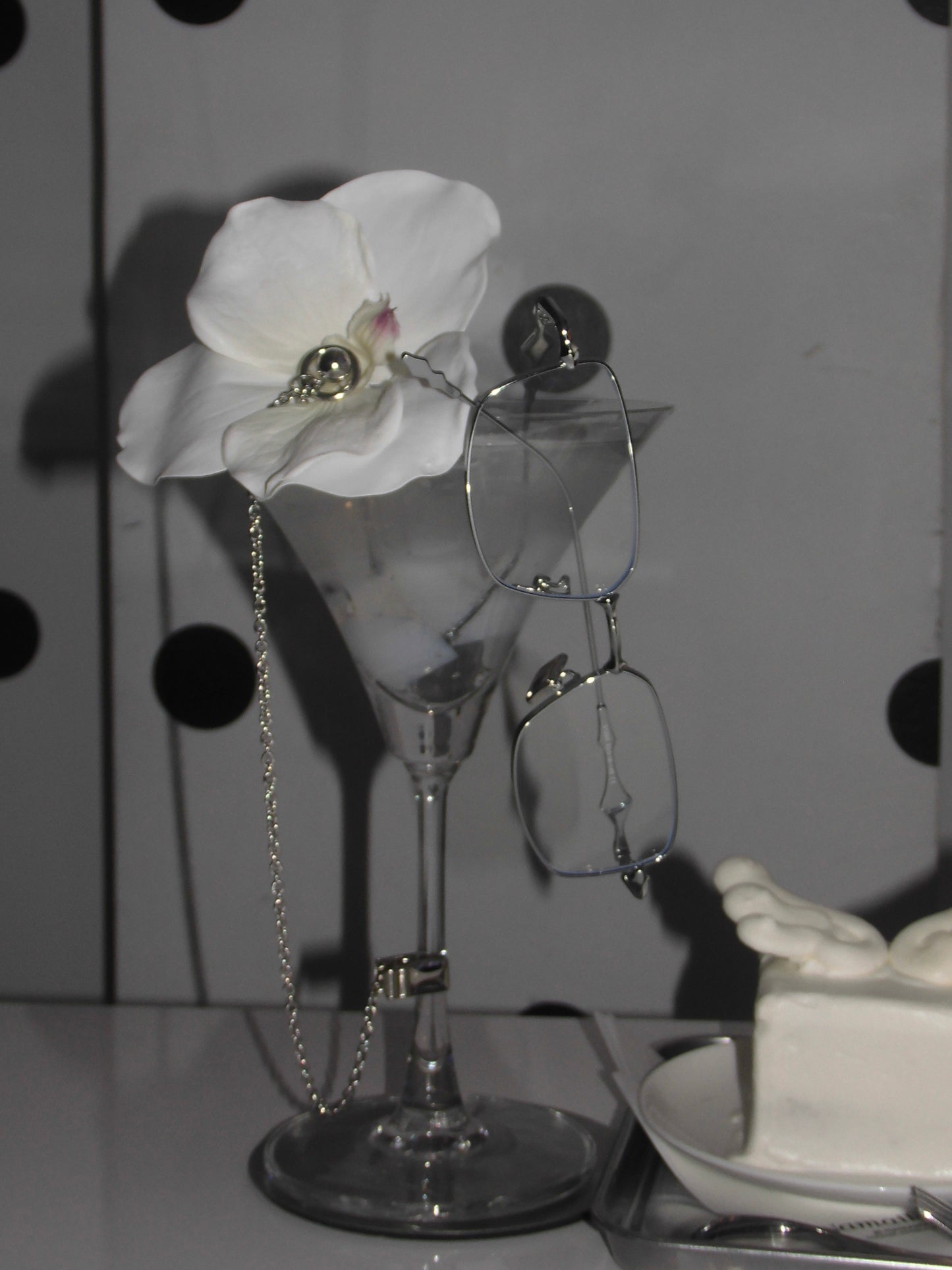 Silver flame glass / シルバーフレームメガネ