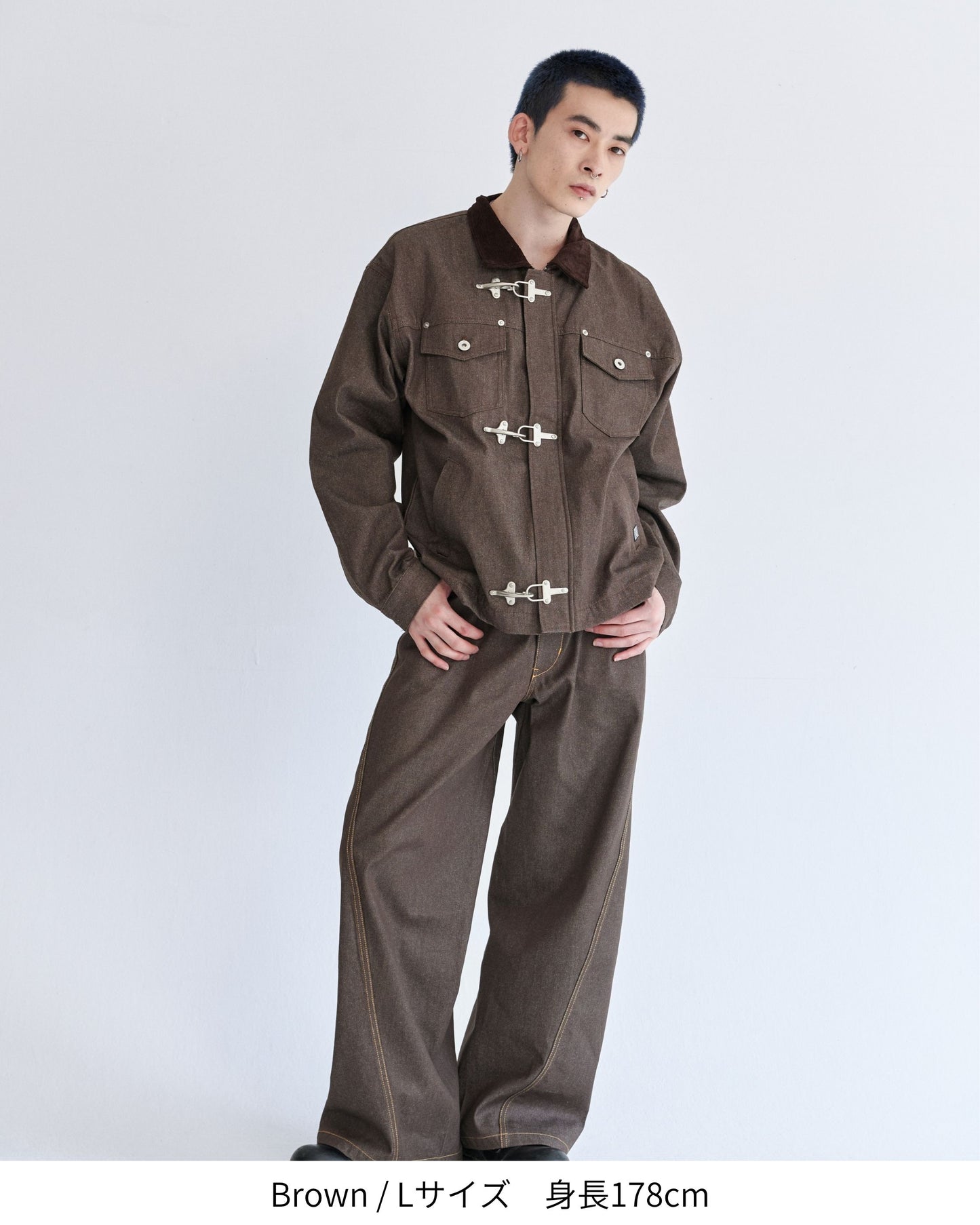 Rigid denim fireman jacket / リジッドデニムファイヤーマンジャケット