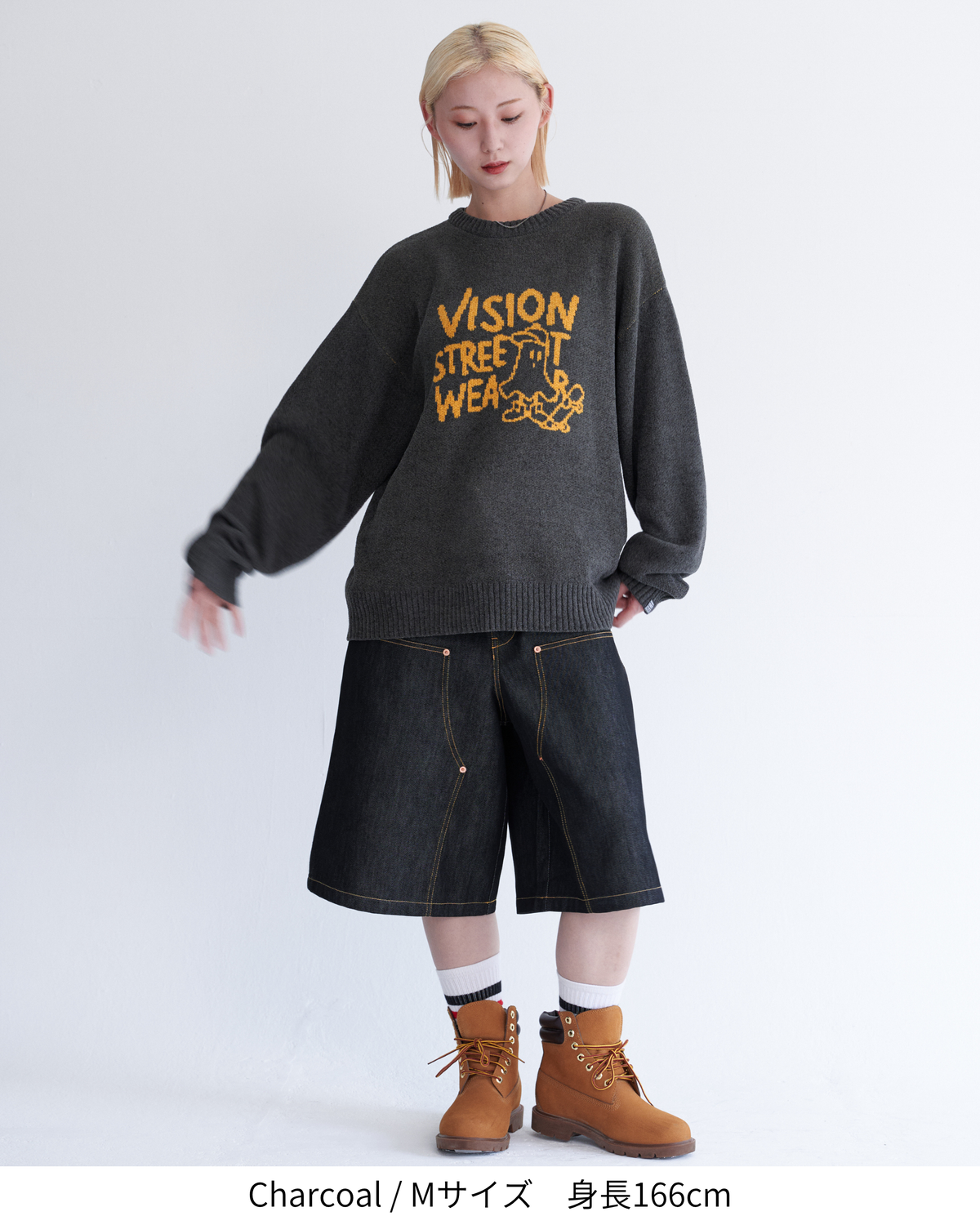 Ghost jacquard knit / ゴーストジャガードニット