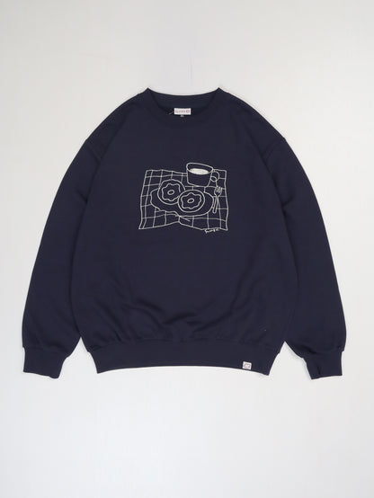 ドーナツ刺繍スウェット