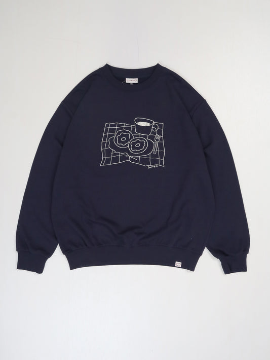 ドーナツ刺繍スウェット