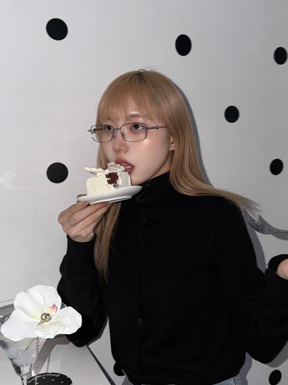 Silver flame glass / シルバーフレームメガネ