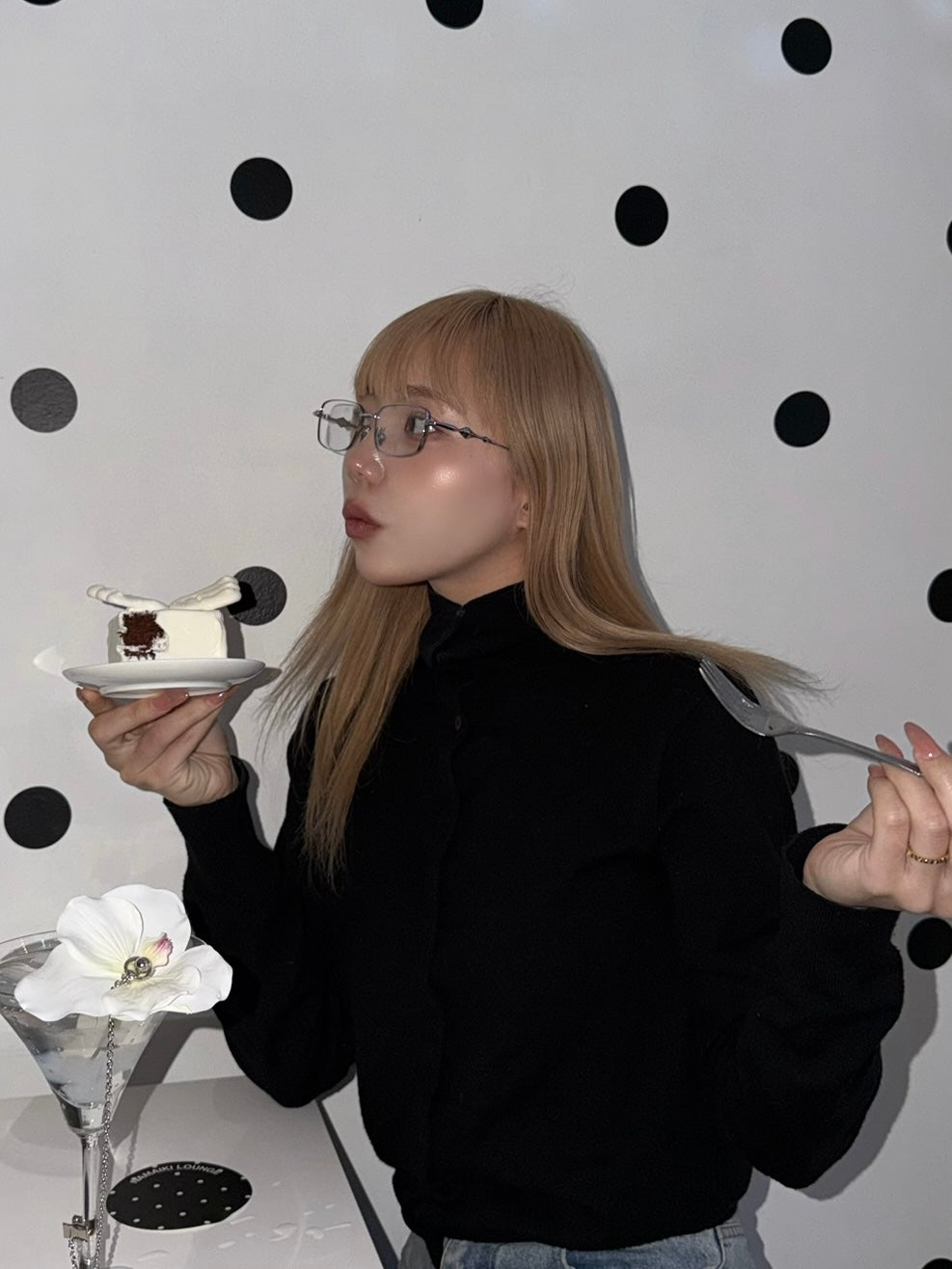 Silver flame glass / シルバーフレームメガネ