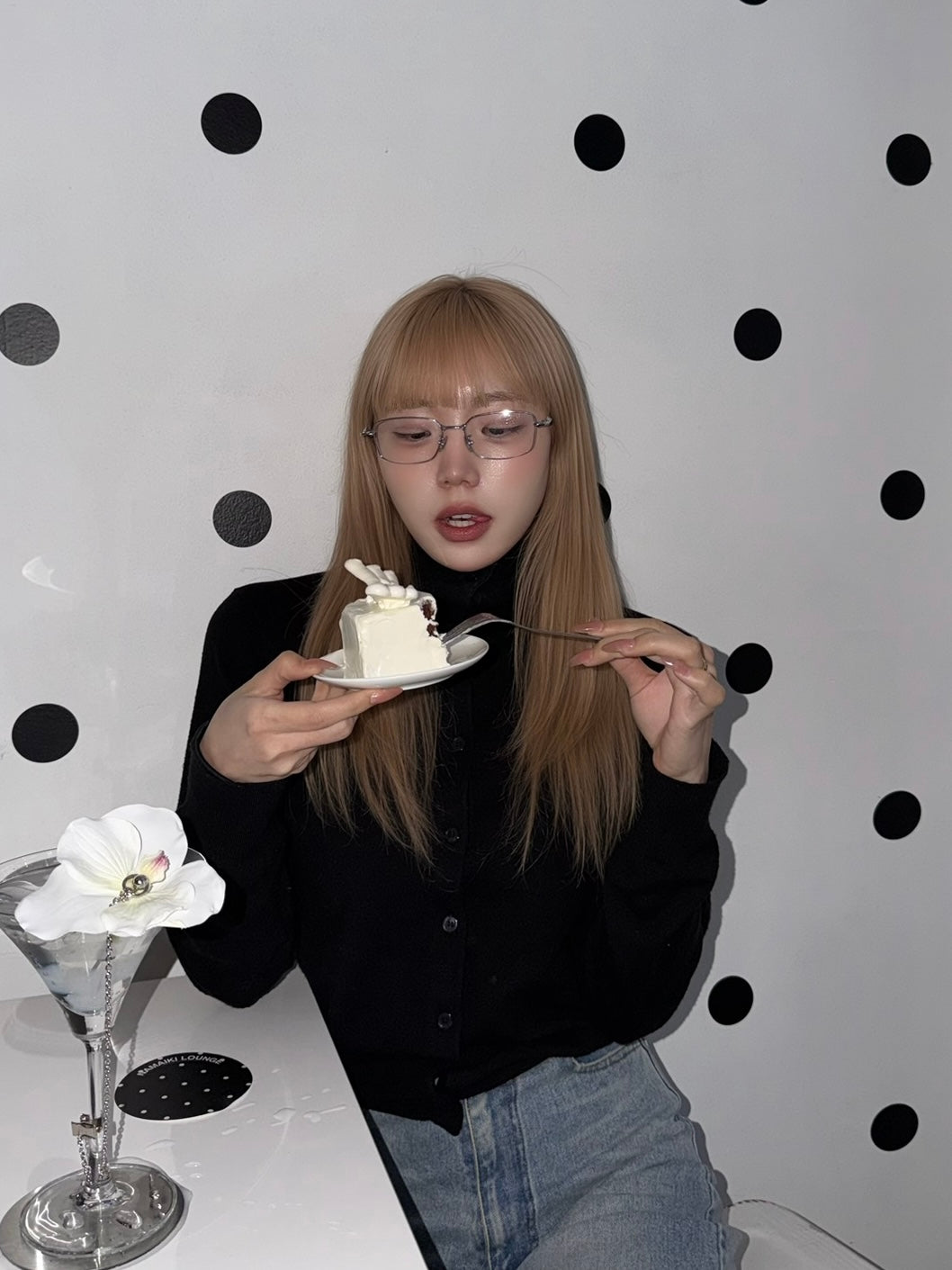 Silver flame glass / シルバーフレームメガネ