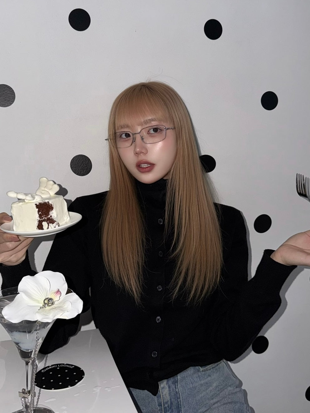 Silver flame glass / シルバーフレームメガネ