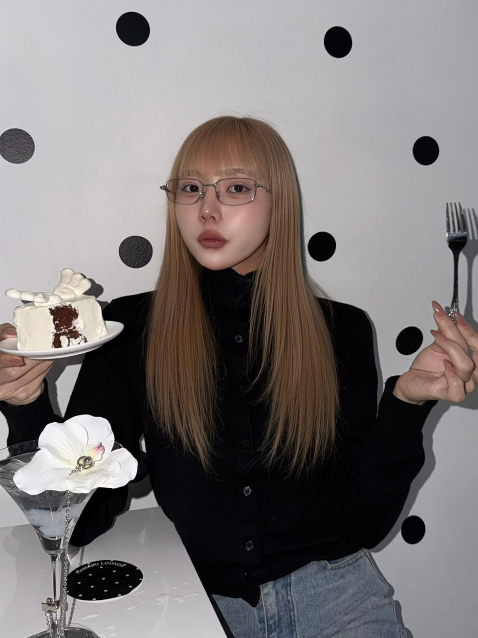 Silver flame glass / シルバーフレームメガネ