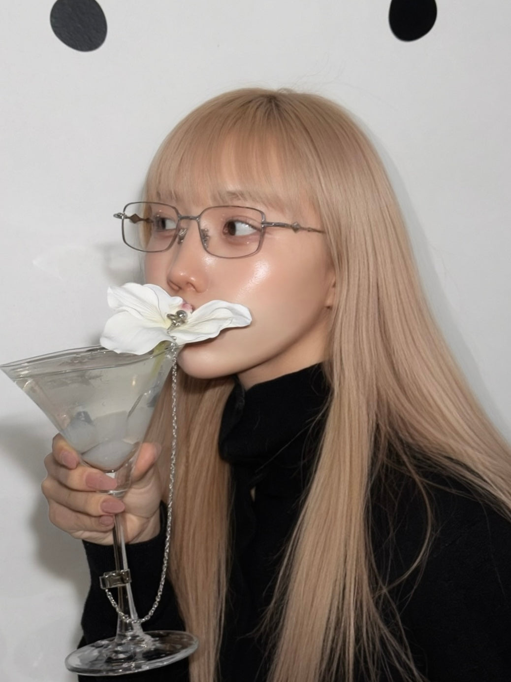 Silver flame glass / シルバーフレームメガネ