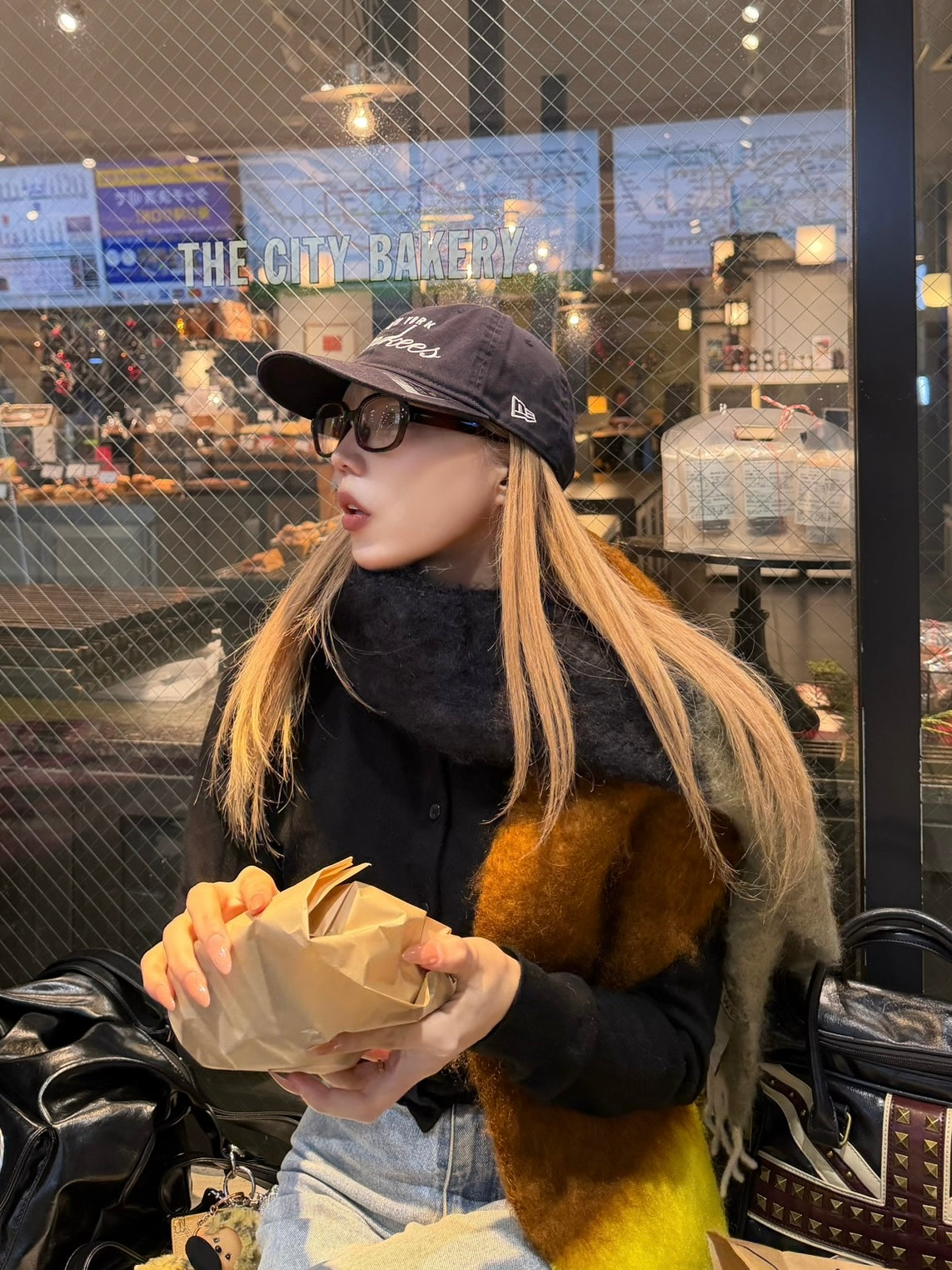 Round fashion glass / クリアメガネ