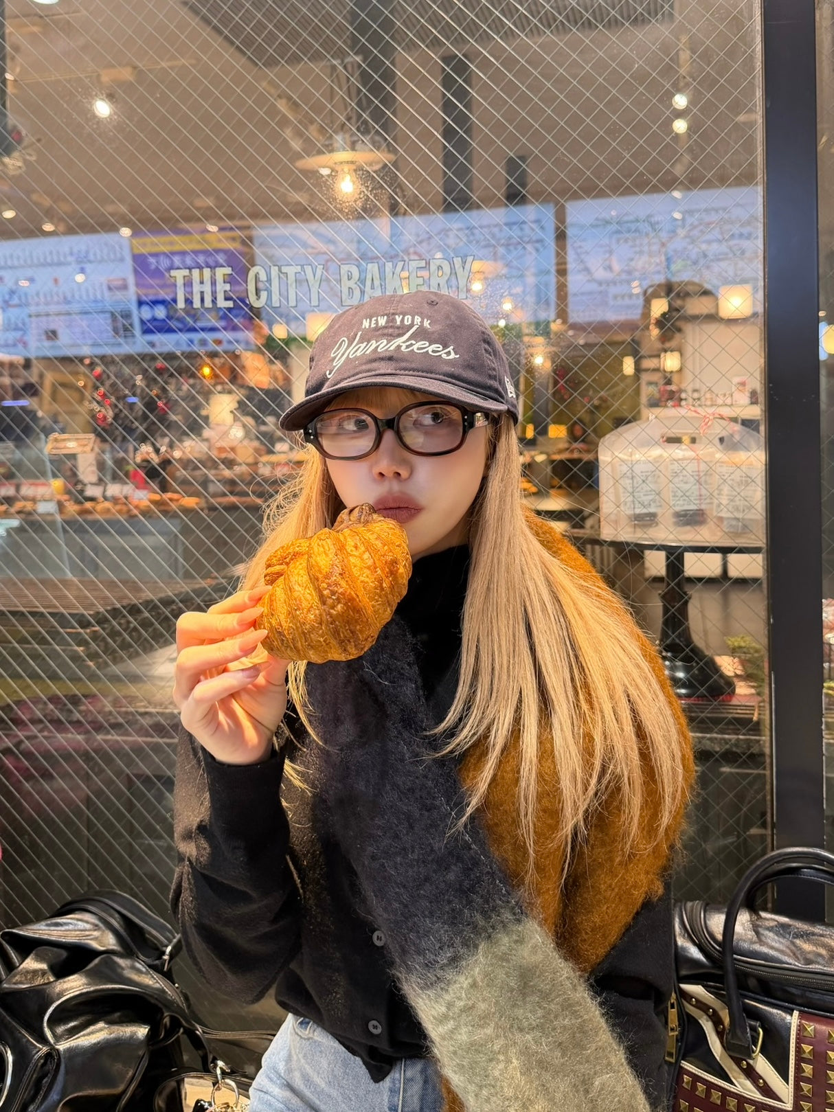 Round fashion glass / クリアメガネ