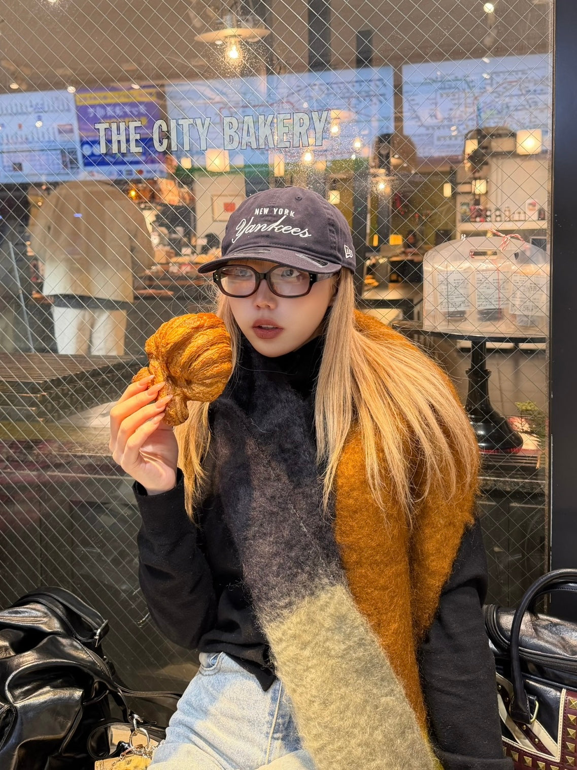 Round fashion glass / クリアメガネ