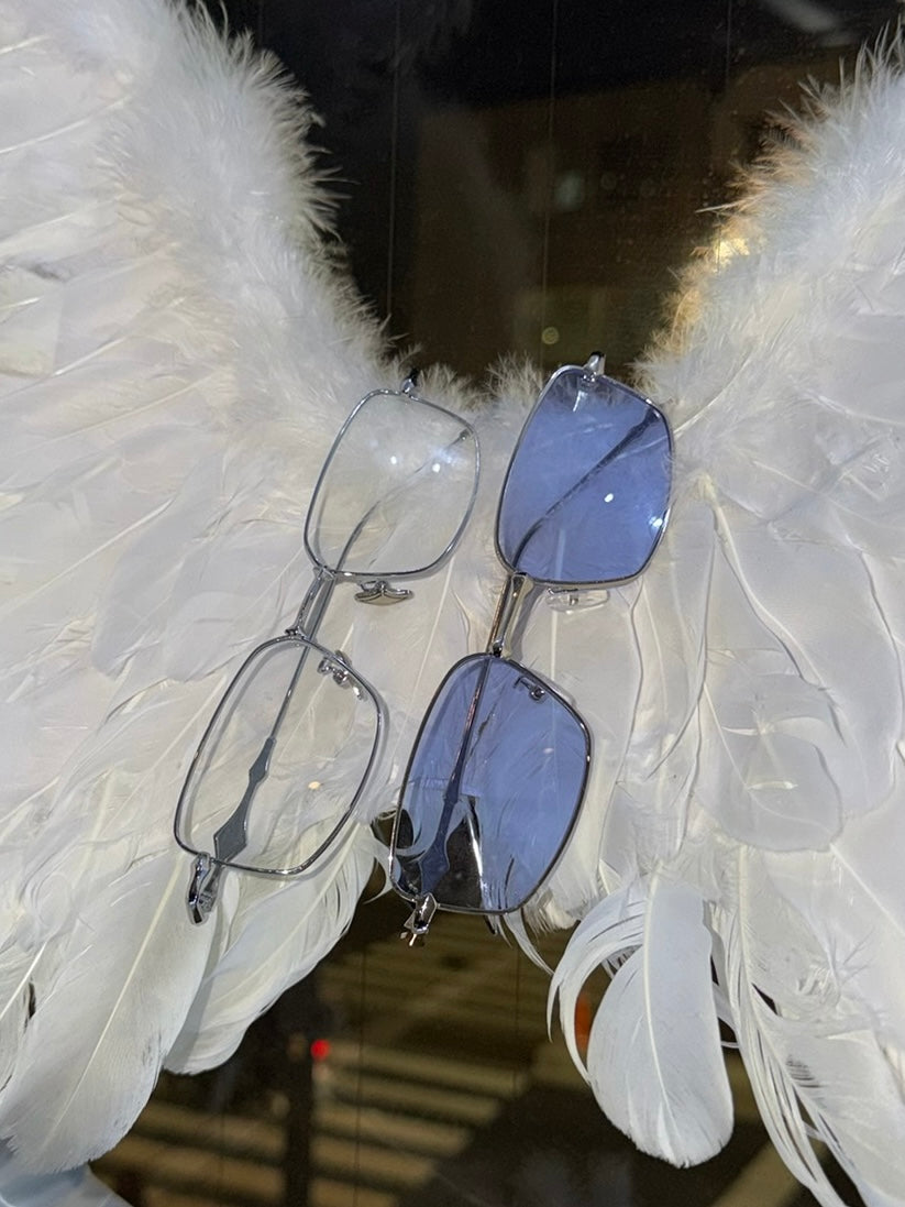 Silver flame glass / シルバーフレームメガネ