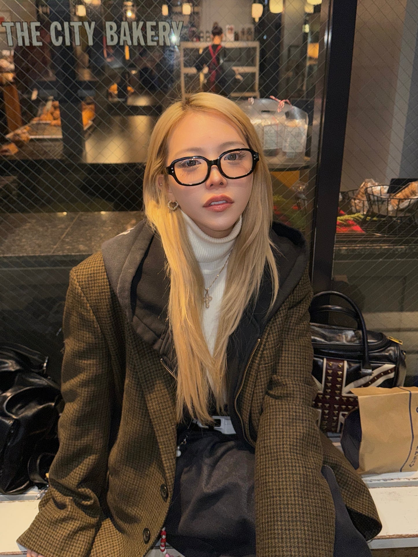 Round fashion glass / クリアメガネ