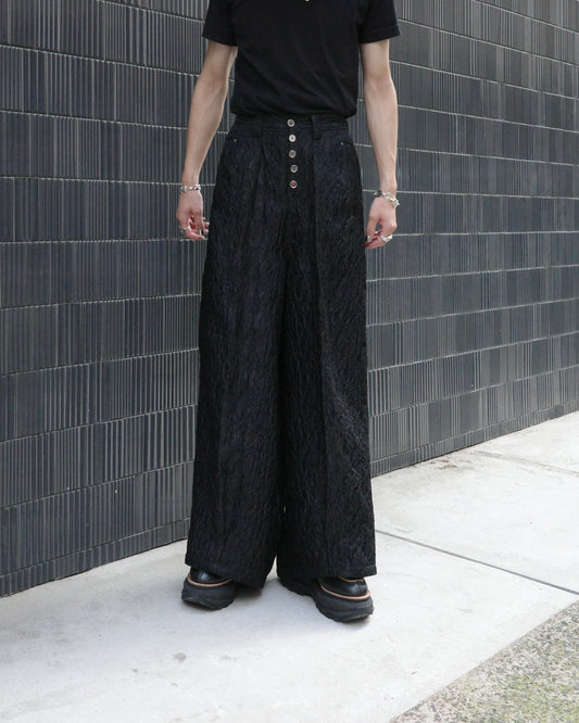 【LOILE】Jacquard wide pants