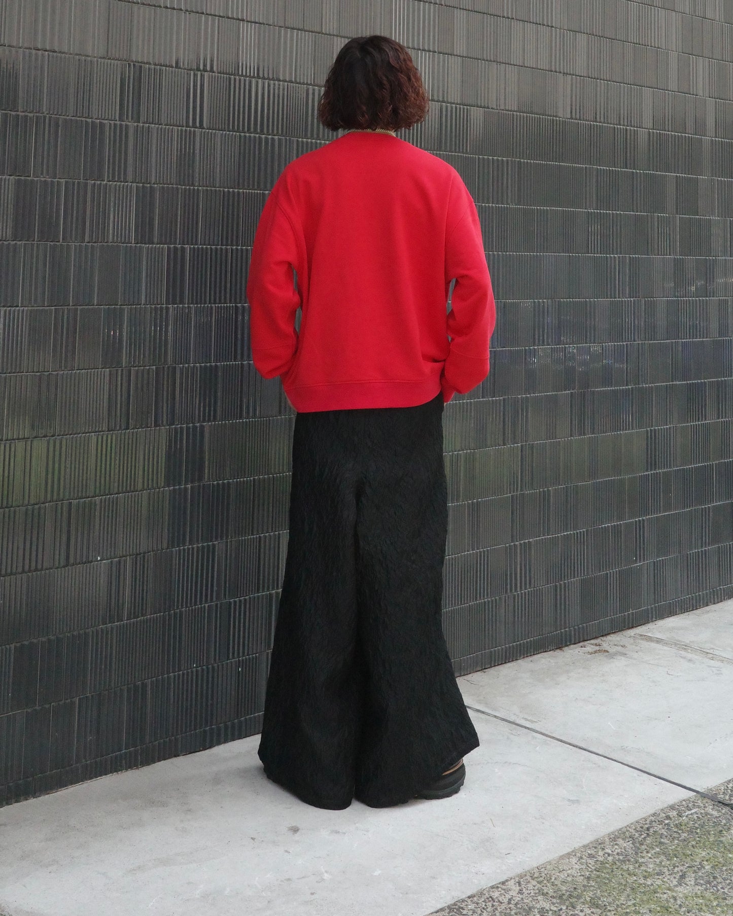 【LOILE】Jacquard wide pants