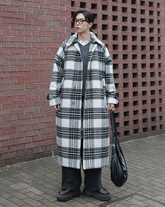 【LOILE】Check long coat