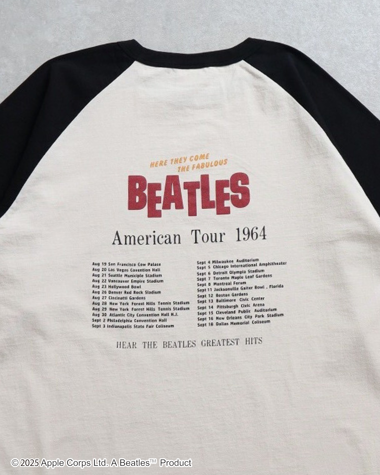 【The Beatles】Tour  Raglan Tee