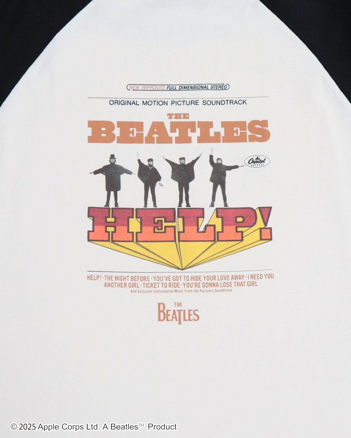 【The Beatles】HELP Raglan Tee