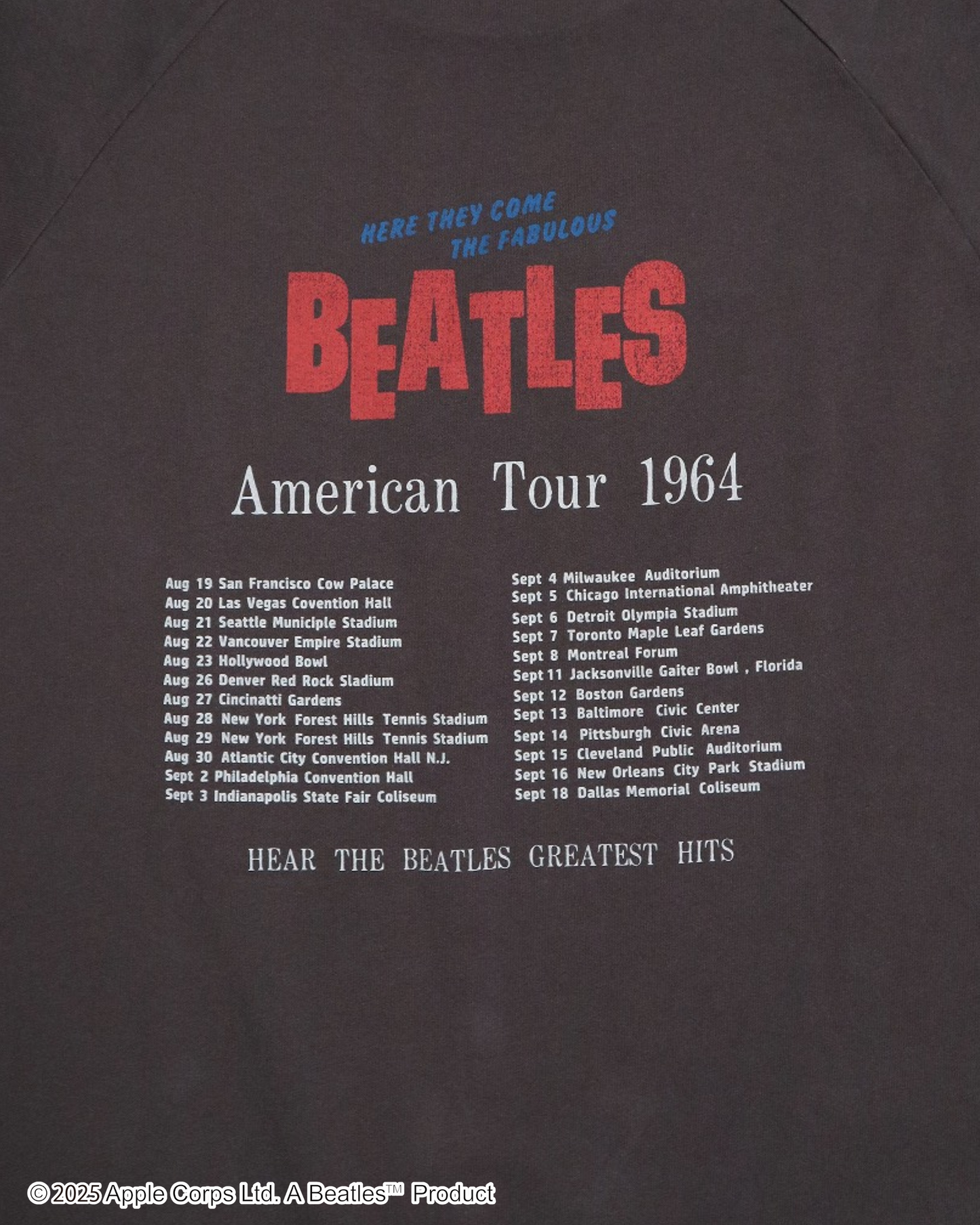 【The Beatles】Tour  Raglan Tee