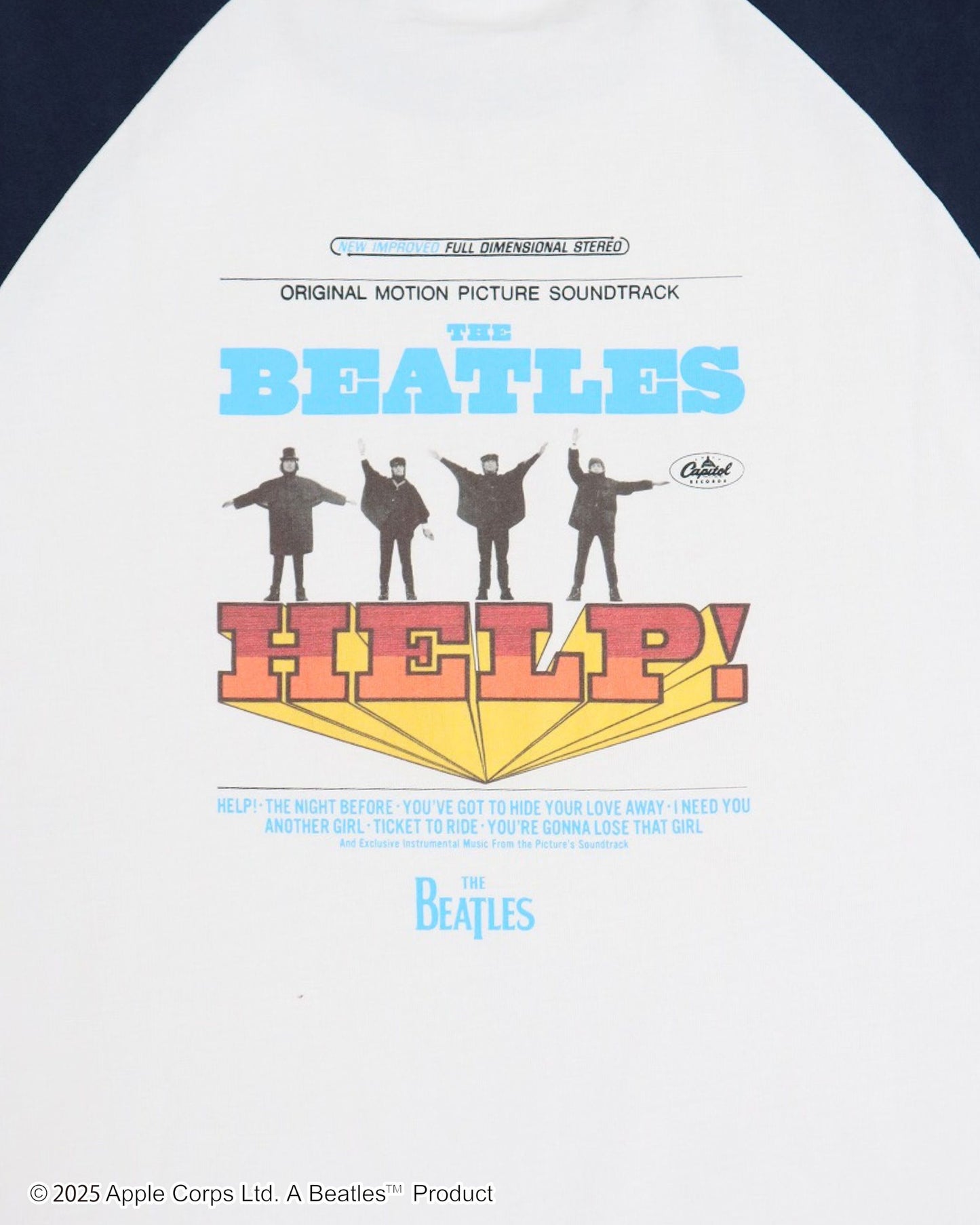 【The Beatles】HELP Raglan Tee