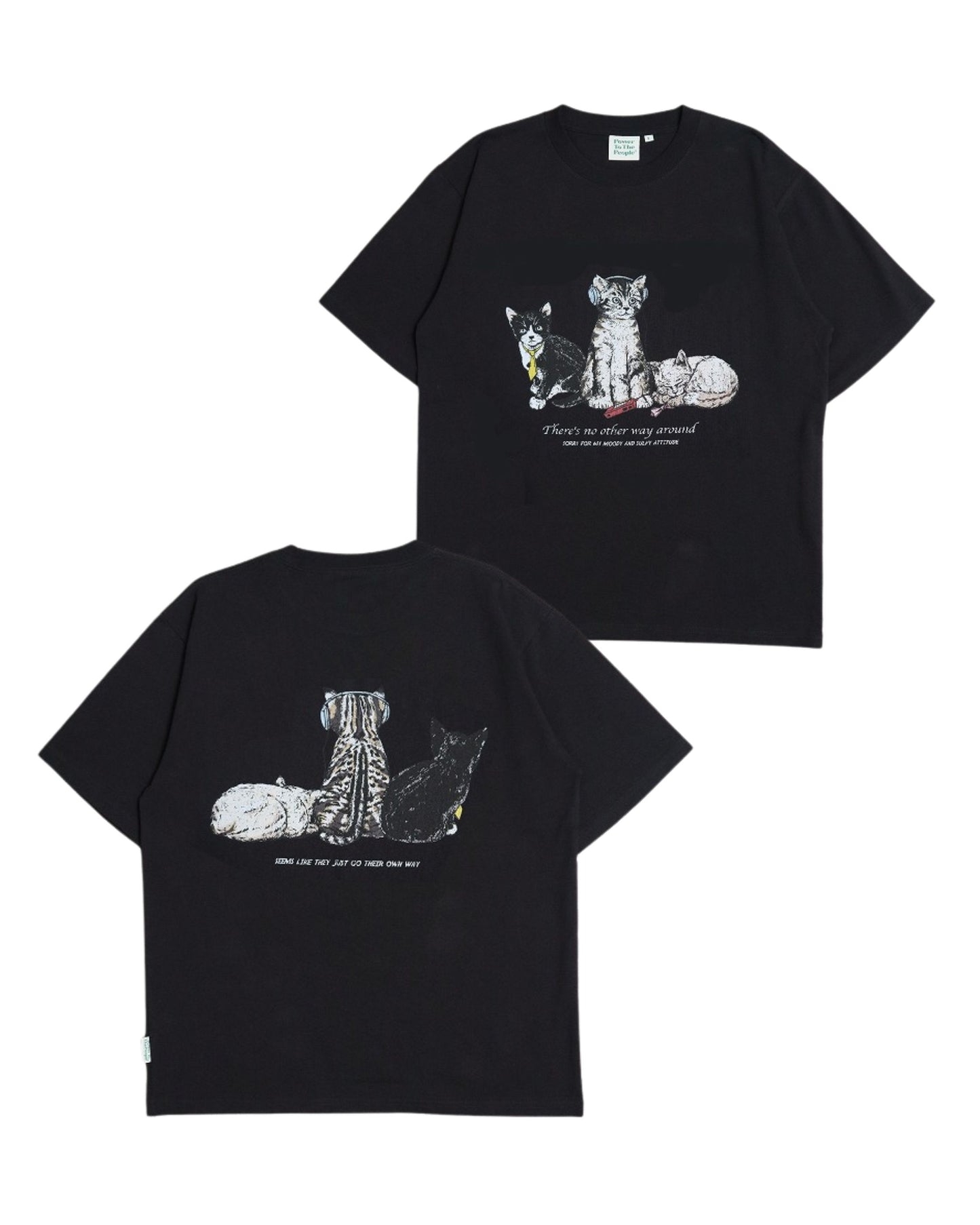 Three Cats Tee