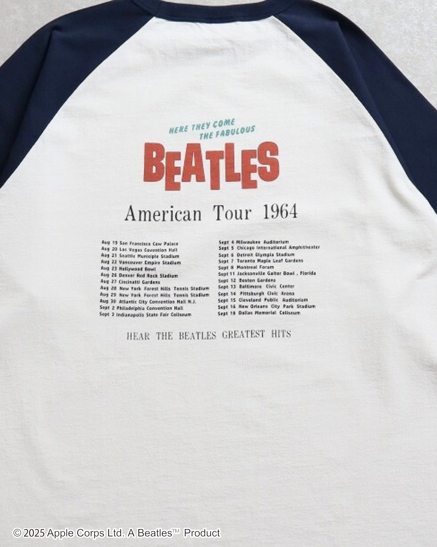 【The Beatles】Tour  Raglan Tee