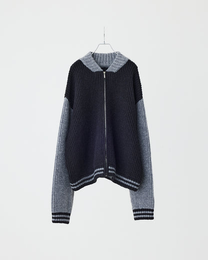 【LOILE】Knit stadium jumper