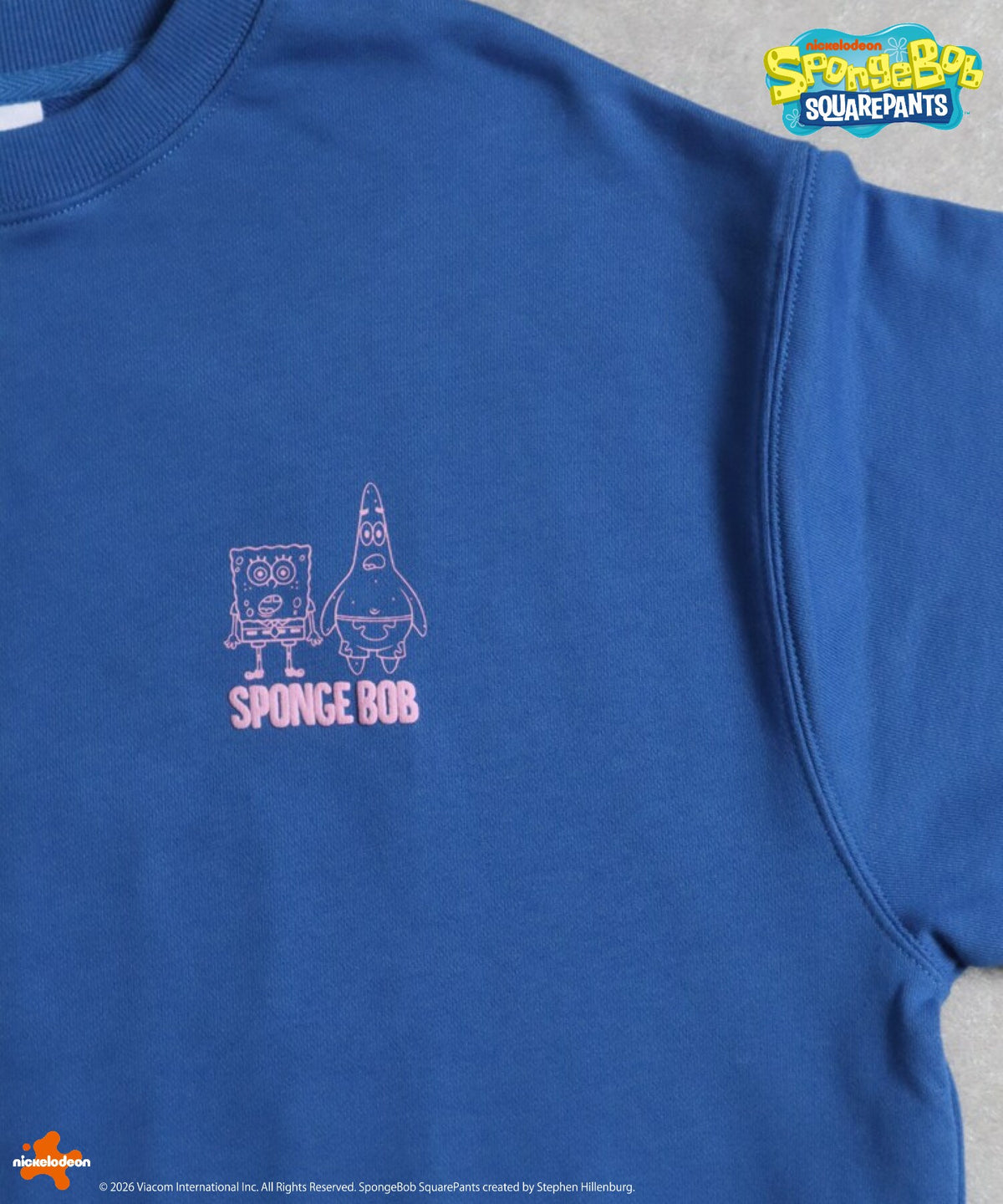 【スポンジ・ボブ】発砲ロゴスウェット