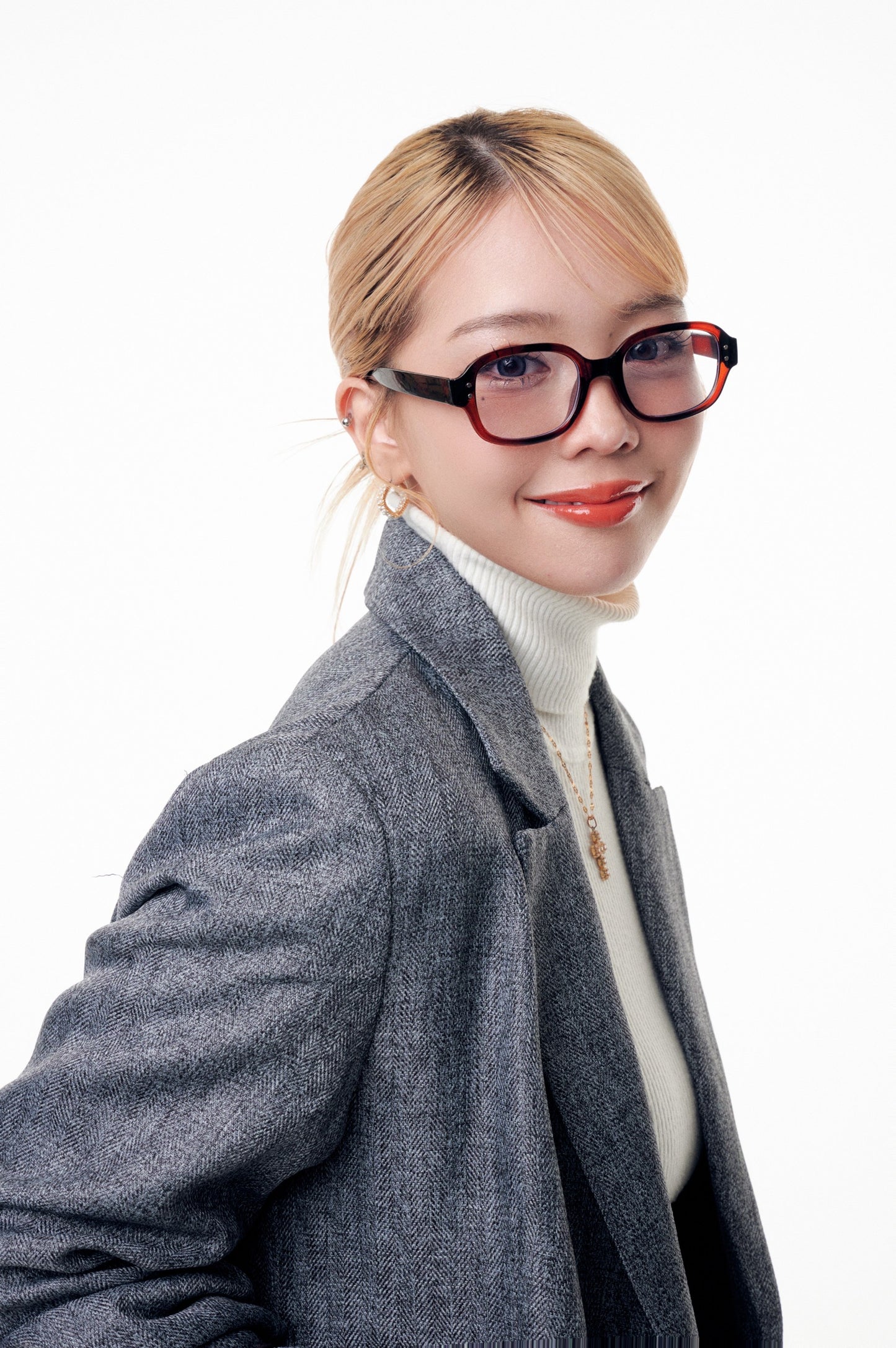 Round fashion glass / クリアメガネ