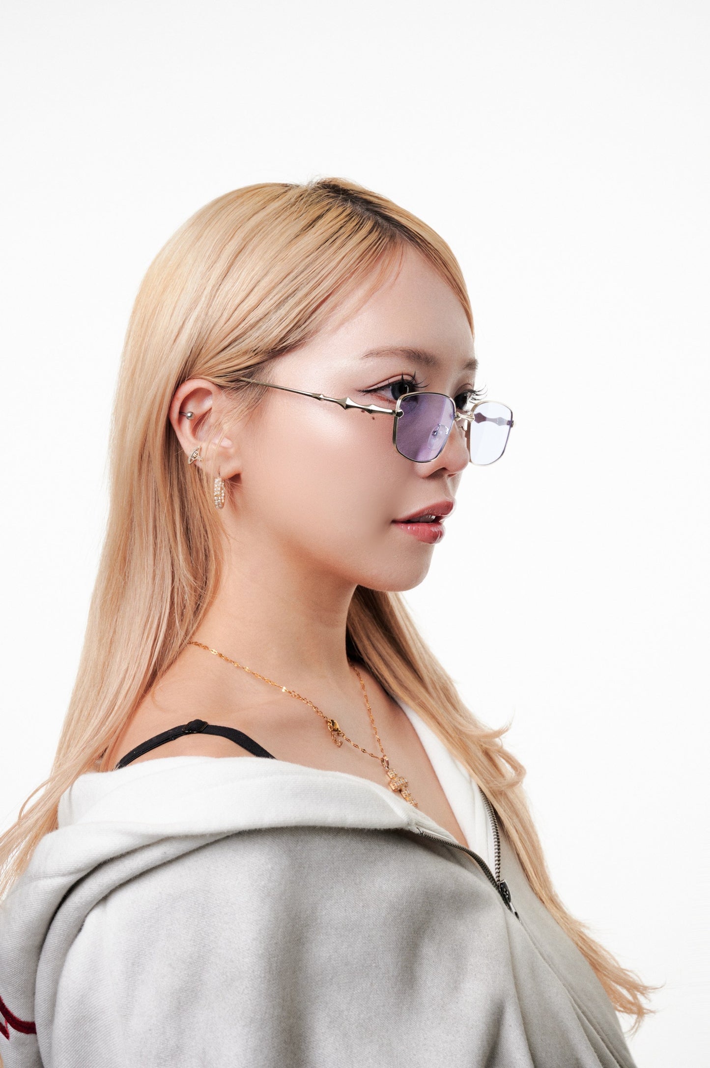 Silver flame glass / シルバーフレームメガネ