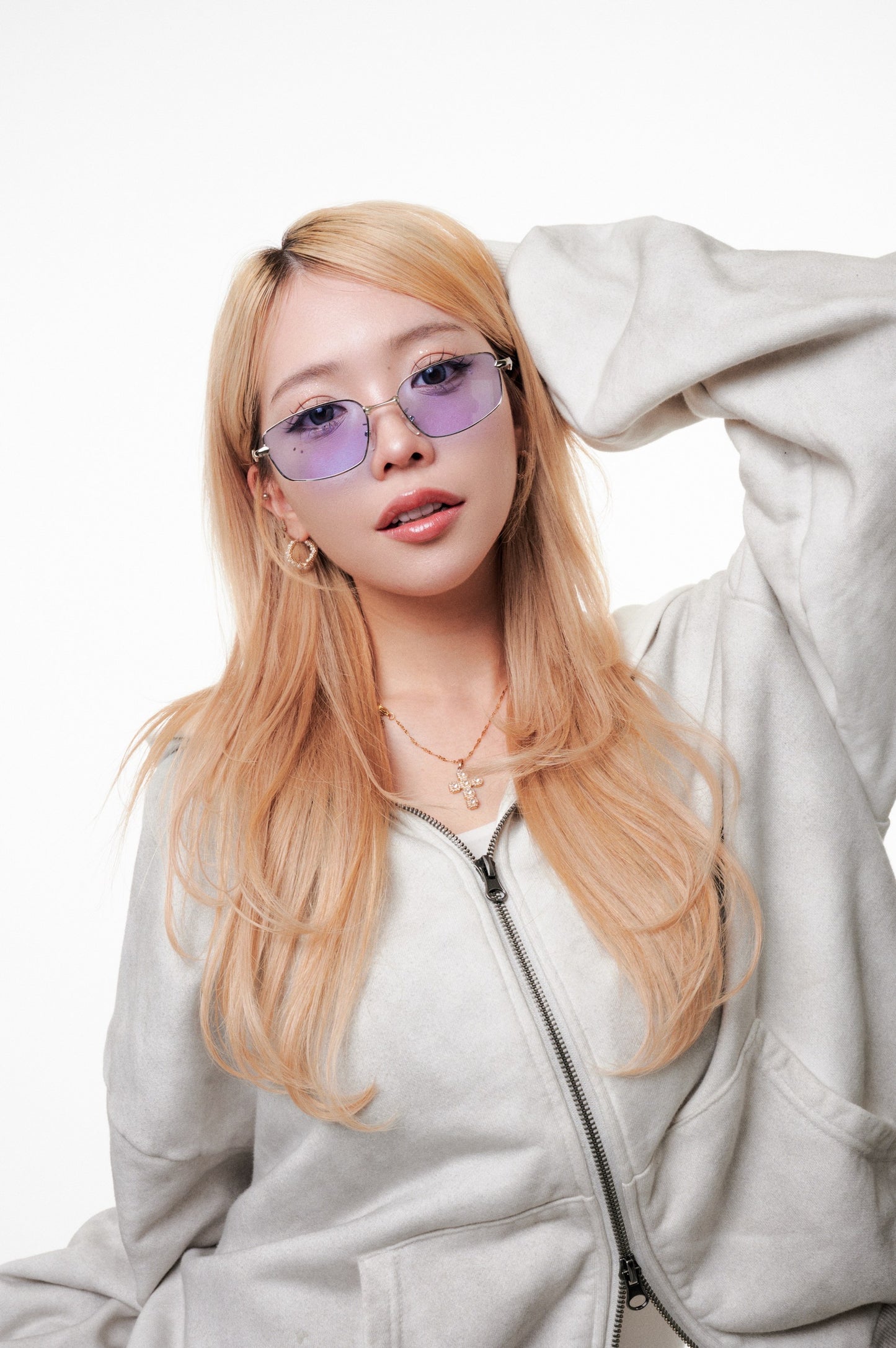 Silver flame glass / シルバーフレームメガネ