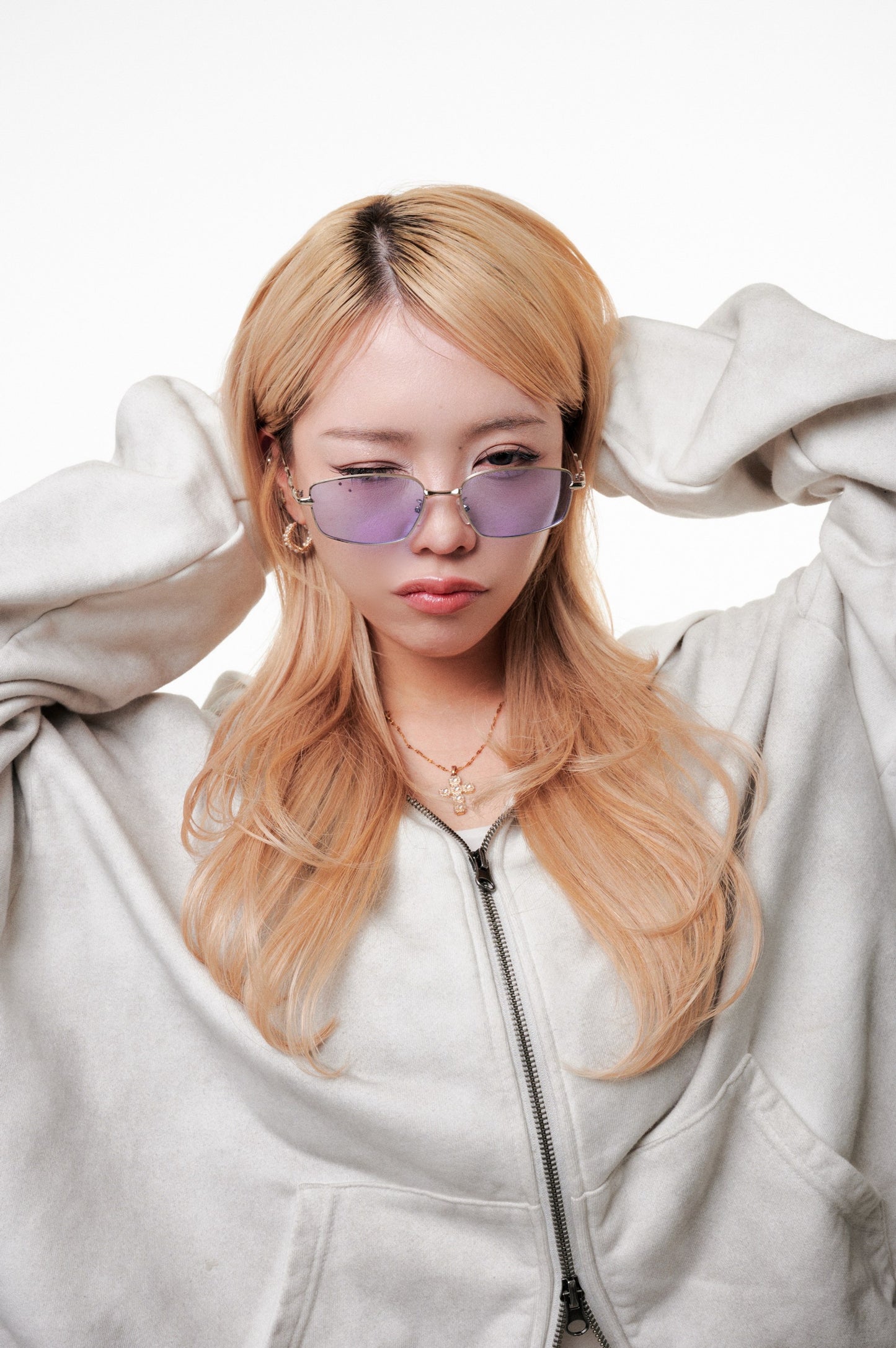 Silver flame glass / シルバーフレームメガネ