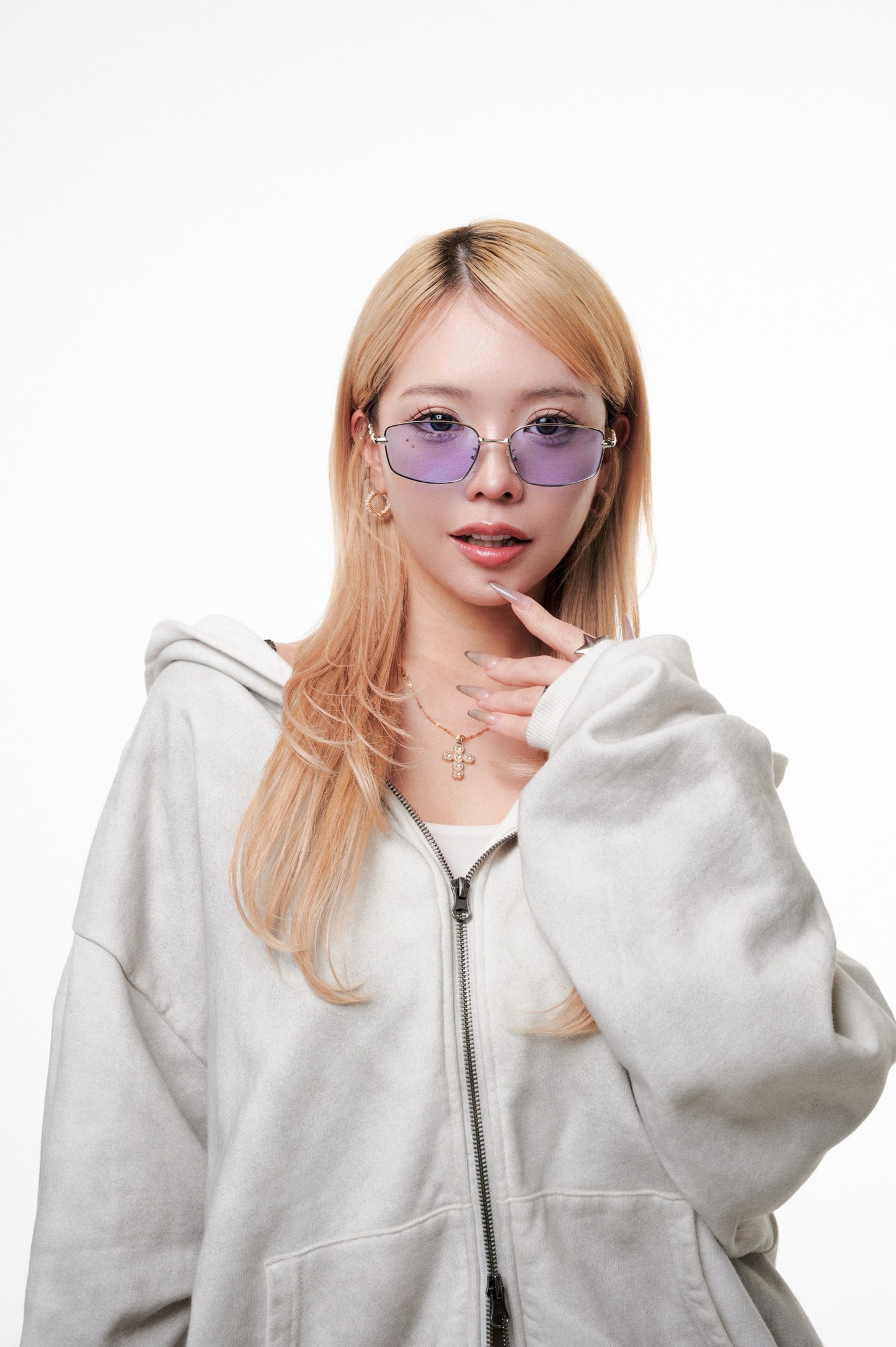 Silver flame glass / シルバーフレームメガネ